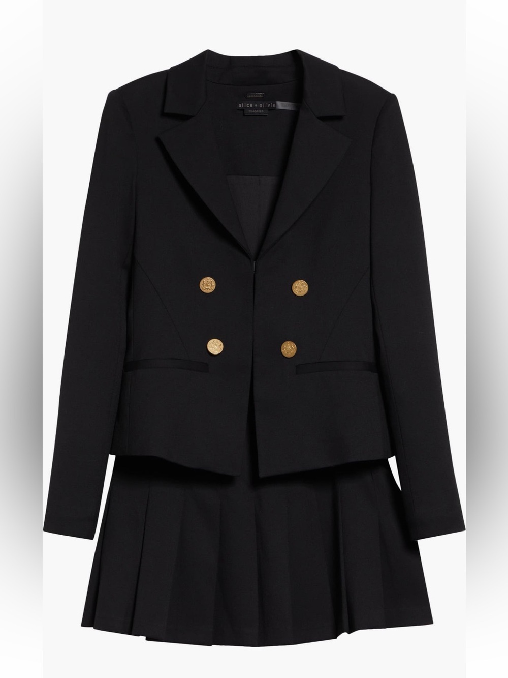 Alice & Olivia Mya Pleated Blazer Dress NWT - Picture 5 of 10